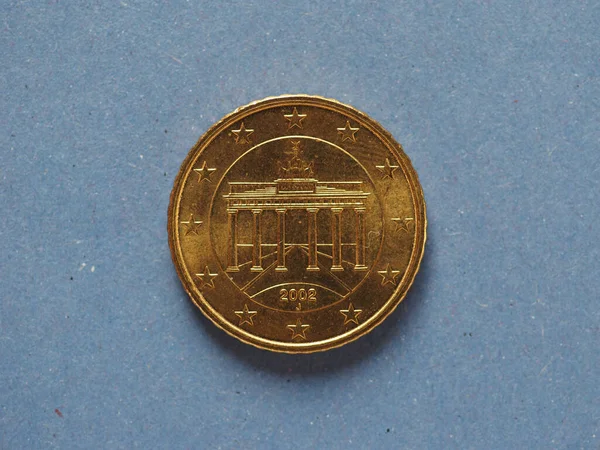 Σεντ Κέρμα Χρήματα Ευρώ Νόμισμα Της Ευρωπαϊκής Ένωσης Γερμανία — Φωτογραφία Αρχείου