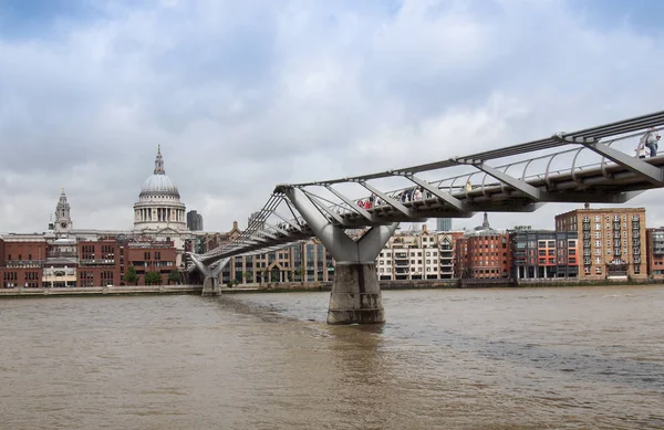 River Thames North Bank Londres Reino Unido — Foto de Stock