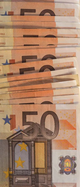 Euro Eur Bankjegyek Európai Unió Hely Másolás — Stock Fotó