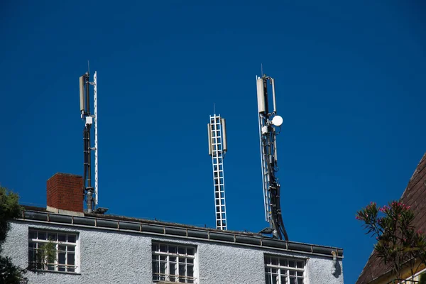 Alberi Telecomunicazione Radio Mobile Tetto Stiria — Foto Stock