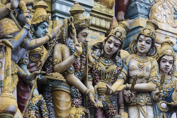 Dettagli Primo Piano Sulla Torre Tempio Indù Dedicato Lord Shiva — Foto Stock