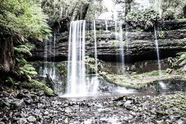 Russell Falls Tasmanië Hdr Afbeelding — Stockfoto