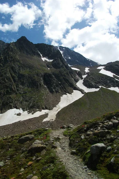 Гірська Стежка Альпах — стокове фото