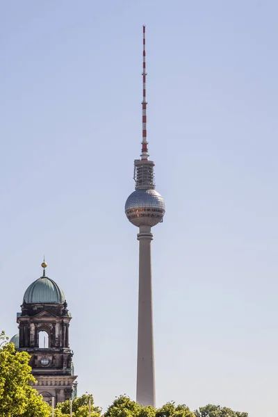 Berlin City Panorama Dome Berliner Doms Tower — Stock Photo, Image