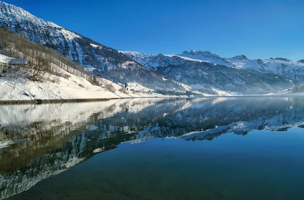 Vista Panorámica Del Hermoso Paisaje Los Alpes — Foto de Stock