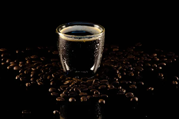 Kaffeebohnen Hintergrund Nahaufnahme — Stockfoto