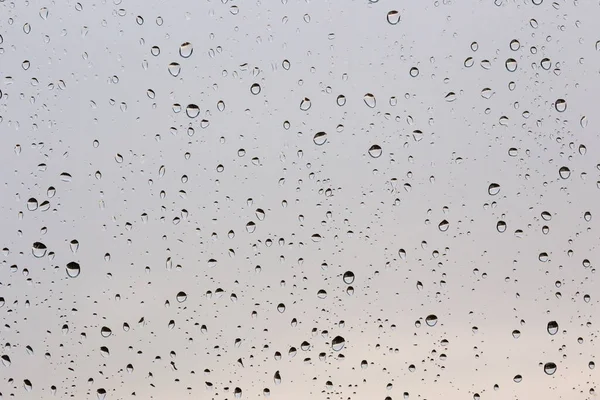 Regentropfen Auf Glas Tropfen Auf Glashintergrund — Stockfoto