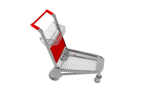 Winkelwagen Trolley Winkel — Stockfoto