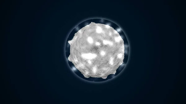 바이러스 세포와 추상적인 배경입니다 렌더링 — 스톡 사진