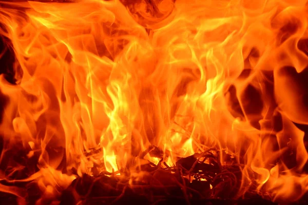 Burning Red Fire Flame — Stock Photo, Image