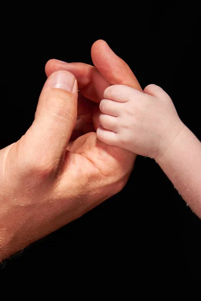 Baby Hand Holding Adult — Stock Photo, Image