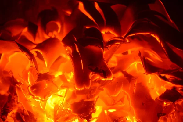 Červený Oranžový Plamen Oheň Hoří — Stock fotografie