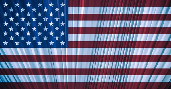 Usa Nationale Vlag Achtergrond Vintage Stijl — Stockfoto