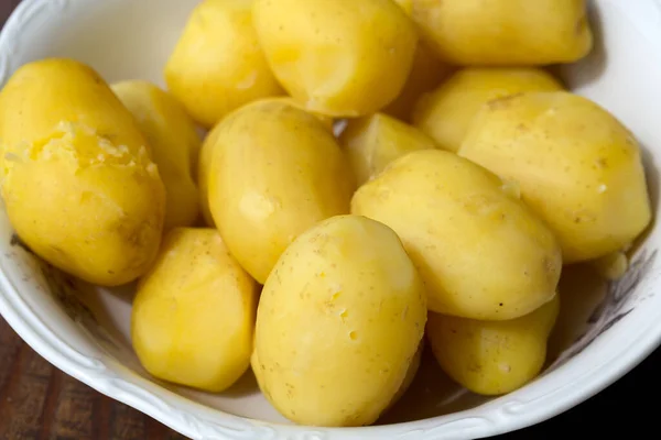 Kokt Potatis Skål — Stockfoto