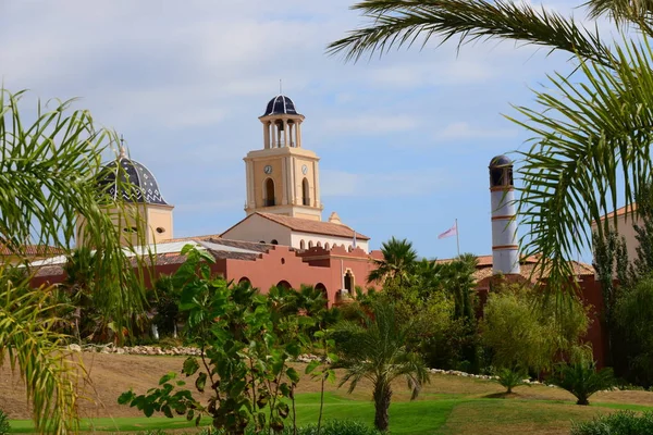 Ház Homlokzatok Városi Kilátás Benidorm Costa Blanca Spanyolország — Stock Fotó