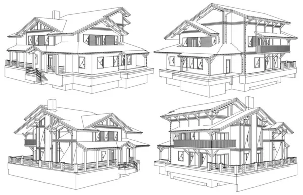 Arquitectura Diferente Enfoque Selectivo —  Fotos de Stock