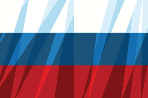 Bandiera Russa Simbolo Stato Vintage Fumetti Cartoni Animati Illustrazione Pop — Foto Stock