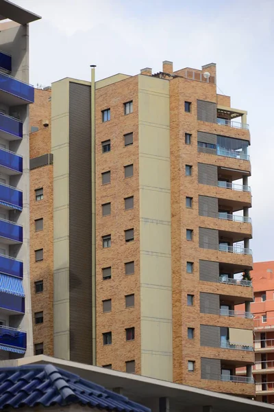 Fachadas Bambalinas Cala Finestrat Costa Blanca Dolor — Foto de Stock