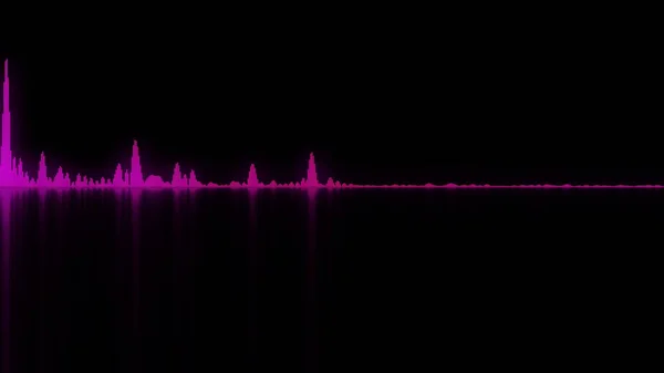 Onde Sonore Colorate Buon Background Concetti Audio Rendering — Foto Stock