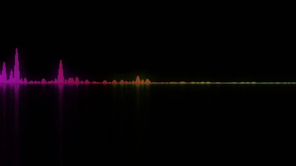 Onde Sonore Colorate Buon Background Concetti Audio Rendering — Foto Stock