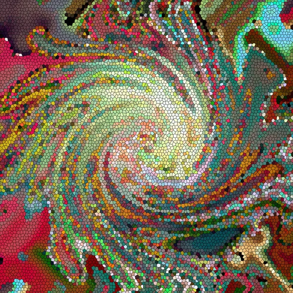Abstrakter Farbhintergrund Des Horizontgradienten Mit Visueller Welle Wirbel Pinch Und — Stockfoto