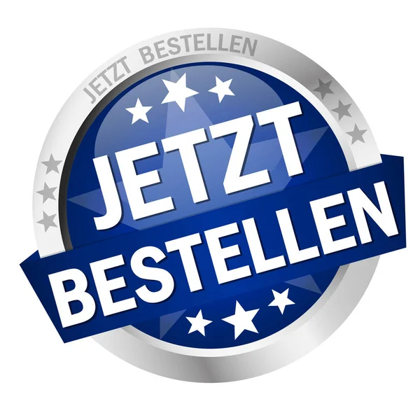 Farbige Taste Mit Banner Und Text Jetzt Bestellen — Stockfoto