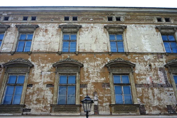 Ancienne Façade Maison Cracovie — Photo