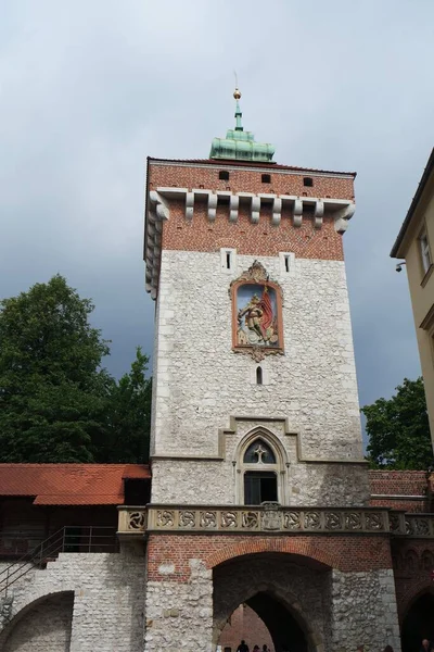 Porte Florian Cracovie Krakow — Photo