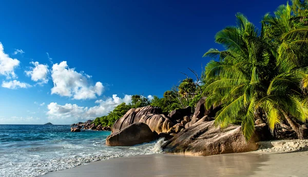 Praia Nas Seychelles — Fotografia de Stock