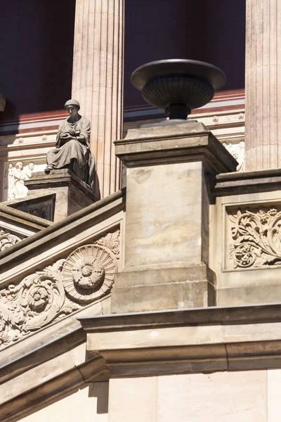 Detalle Escalera Exterior Fachada Principal Arenisca Alte Nationalgalerie Berlin Isla —  Fotos de Stock