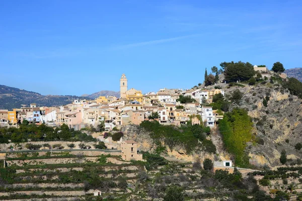 Cityscapes Dům Fasády Polop Marina Costa Blanca Španělsko — Stock fotografie