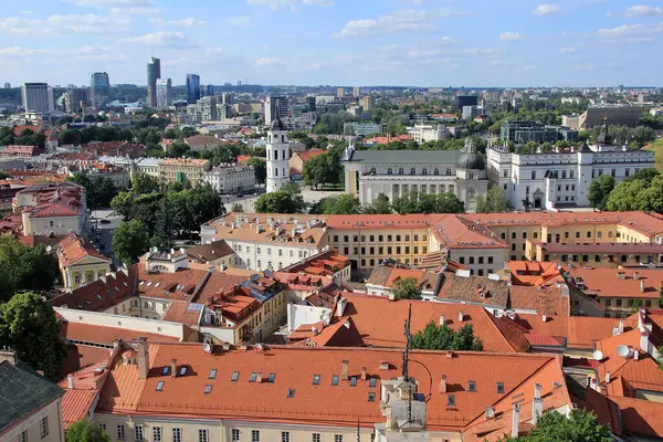 Panorama Pohled Vilnius Lituania — Stock fotografie