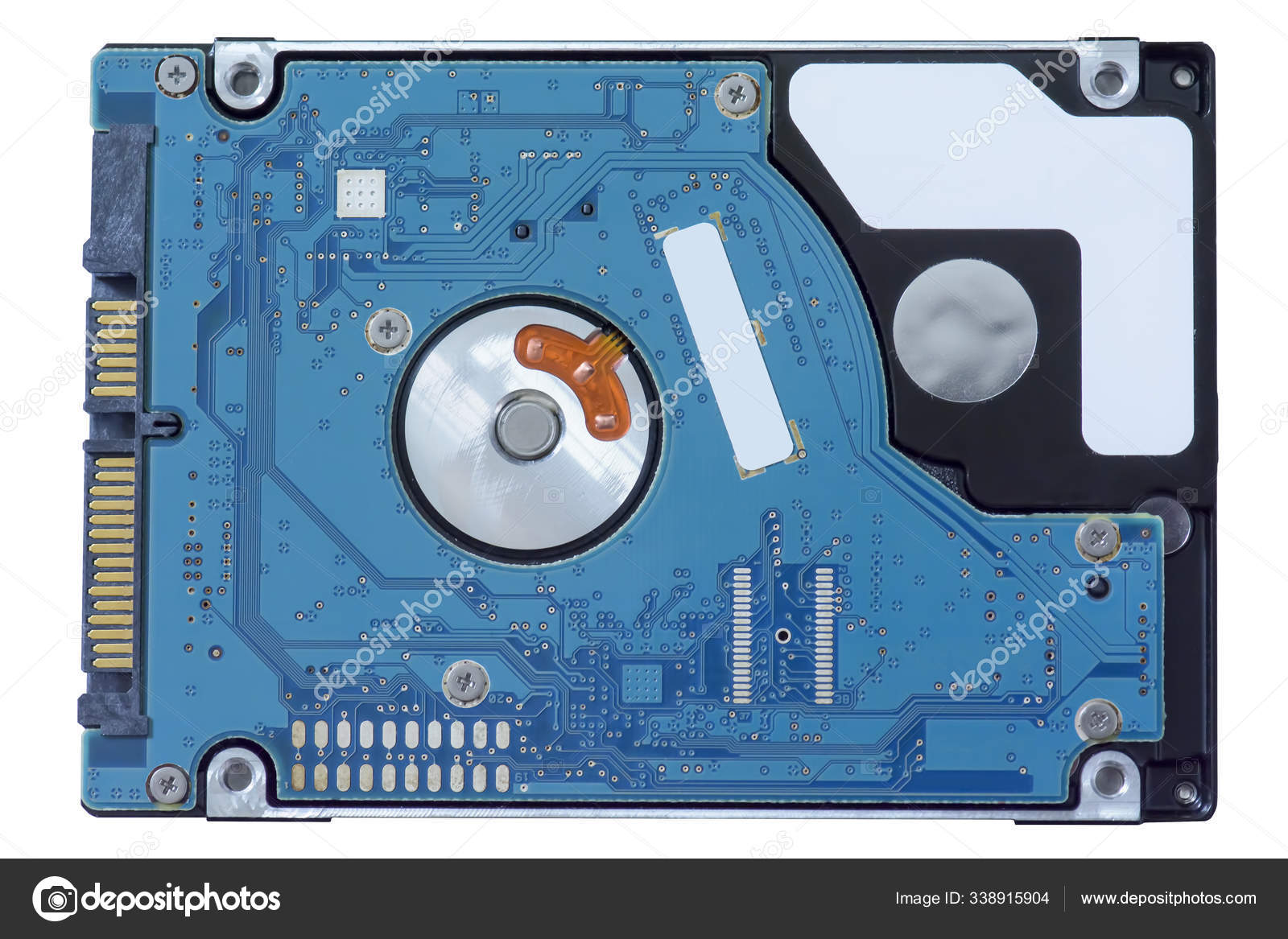 Illustration de Disque Dur Sata Sur Fond Blanc Couper L'intérieur par  PantherMediaSeller© #338915904