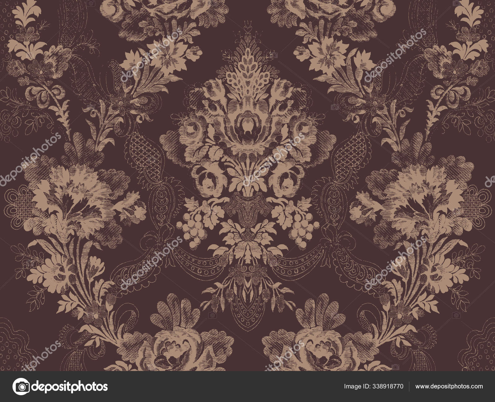 Victorian Floral Pattern Abstract Flower Rose Fashion Seamless Unusual  Branch Stock Photo by ©PantherMediaSeller 338918770