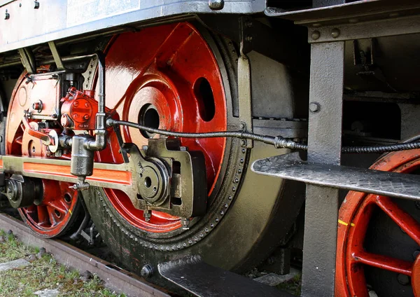Wheels Old Steam Engine — Stock Photo, Image