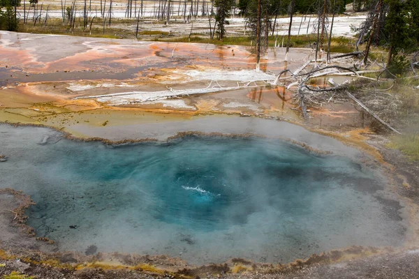 Firehole Spring Йеллоустонский Национальный Парк Вайоминг Сша — стоковое фото