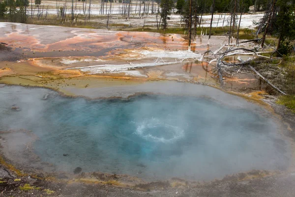 Firehole Spring Йеллоустонский Национальный Парк Вайоминг Сша — стоковое фото