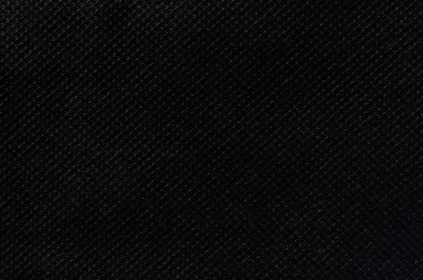 Czarny Włóknina Tkanina Tekstury Tło — Zdjęcie stockowe