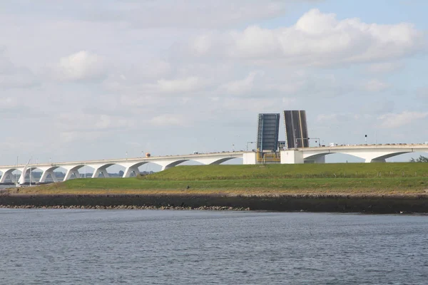 Puente Zeeland Puente Más Largo Los Países Bajos — Foto de Stock