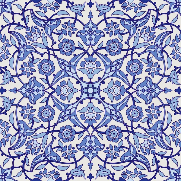 Stilisierte Blumen Orientalische Tapete Retro Nahtlose Abstrakte Hintergrund Vektor Dekoration — Stockfoto