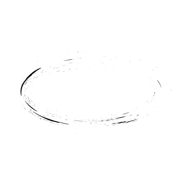 グランジベクトルフレーム楕円形 インクの楕円形のフレーム 古いフレームだ 楕円形のベクトル背景 — ストック写真