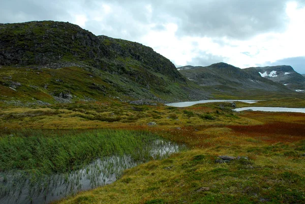 Norwegia Tle Krajobrazu — Zdjęcie stockowe