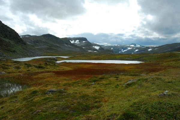 Noorwegen Natuur Landschap Achtergrond — Stockfoto