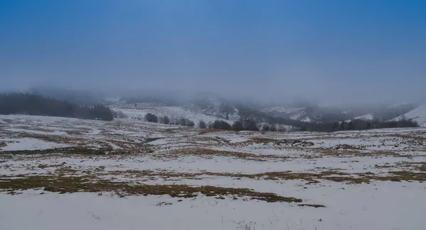 Scioglimento Della Neve Nell Ardeche Primavera — Foto Stock