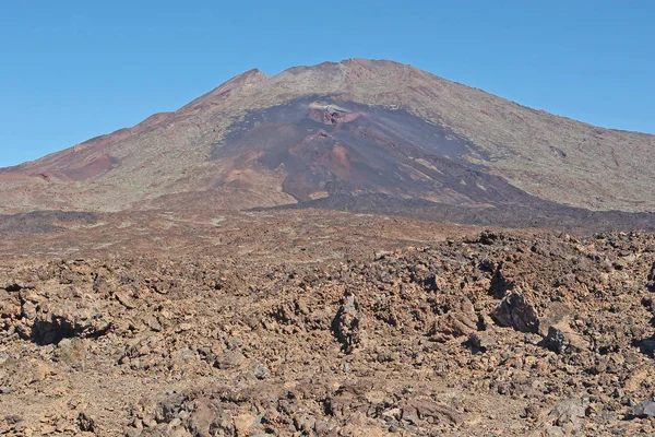 Pico Del Teide火山口的Pico Viejo陨石坑 — 图库照片