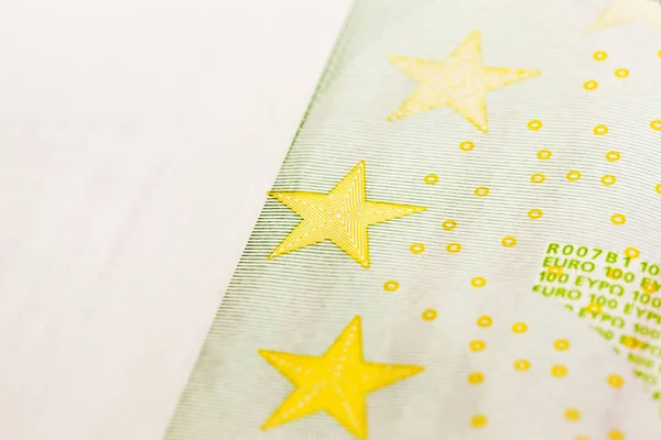 Bankbiljetten Van Honderd Euro Europees Foto Detail Maakte Een Close — Stockfoto