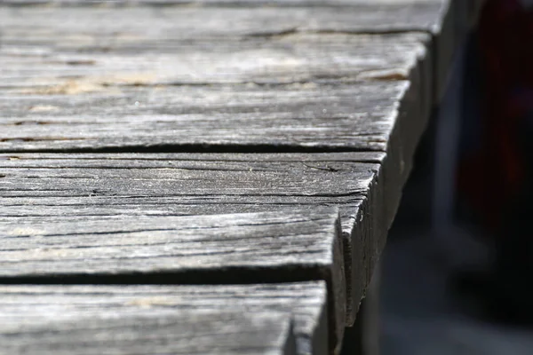 Detail Eines Verschwommenen Holzstegs — Stockfoto