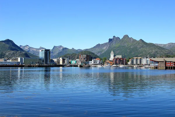 Lofoten Pozadí Krajiny Přírody — Stock fotografie