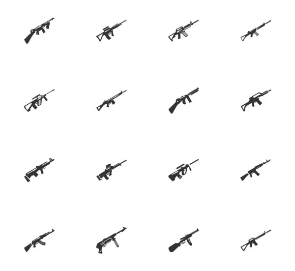 Handwaffen Icon Set Für Webseiten Und Benutzeroberfläche — Stockfoto