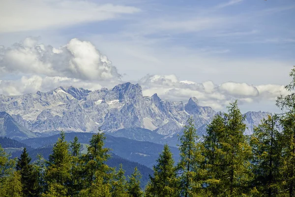 Avrupa Yaz Aylarında Muehlbach Hochkoenig Yakınlarındaki Alpler Alp Manzaraları — Stok fotoğraf